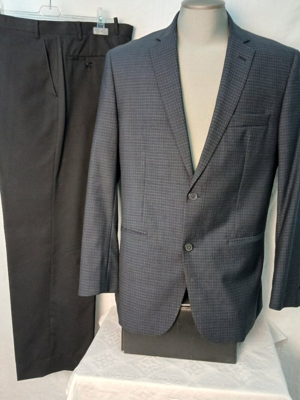 Blue/Black Coordinate Suit/Marc New York/Calvin Klein